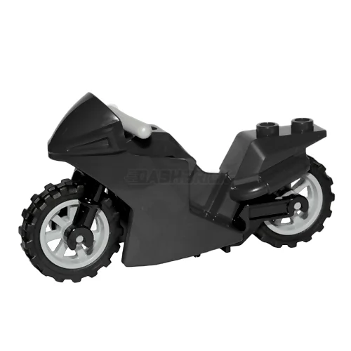 Captivating and enchanting LEGO worldsLEGO Minifigure Accessory - Racing Motorcycle Sport Bike, Black [18895]
