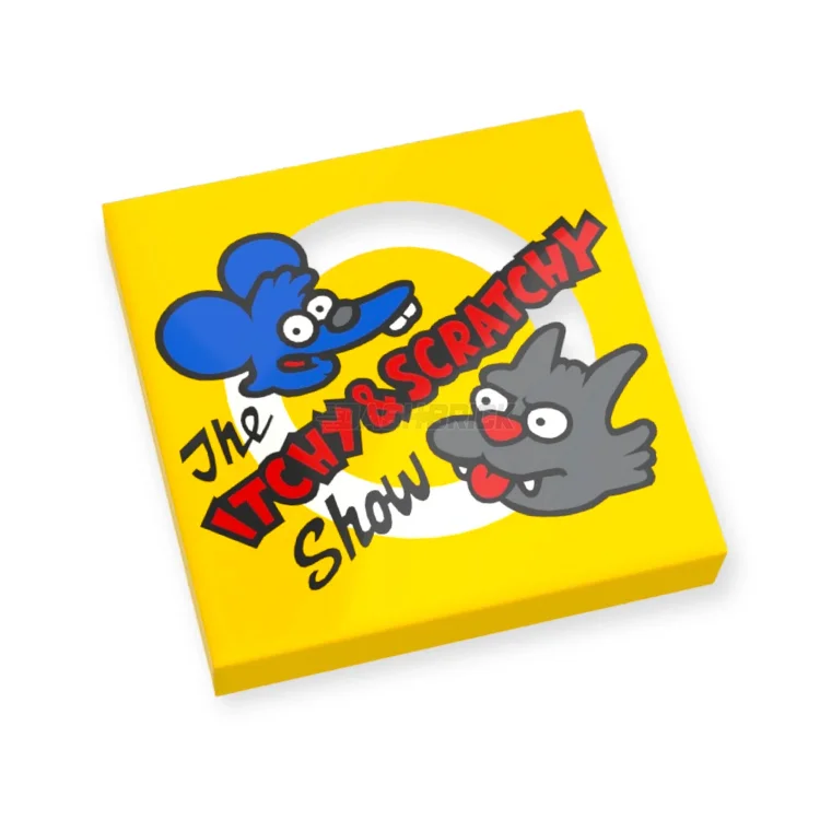 Providing a tactile learning experience LEGOLEGO Minifigure Accessory - 'The ITCHY & SCRATCHY Show' Sign, The Simpsons [3068pb0700] 6125777
