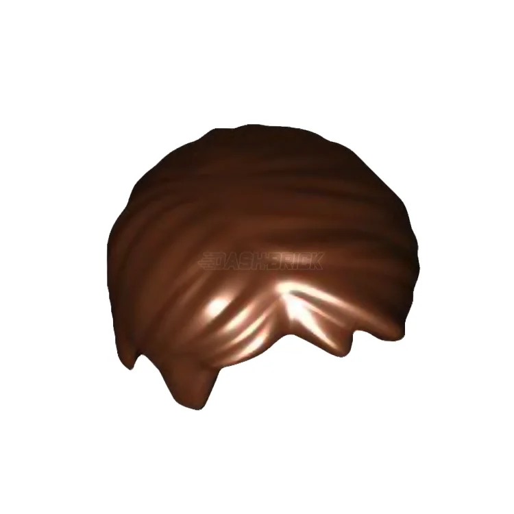 Reflecting popular cultures LEGO themesLEGO Minifigure Part - Hair Short Tousled with Side Part, Reddish Brown [62810] 6227107