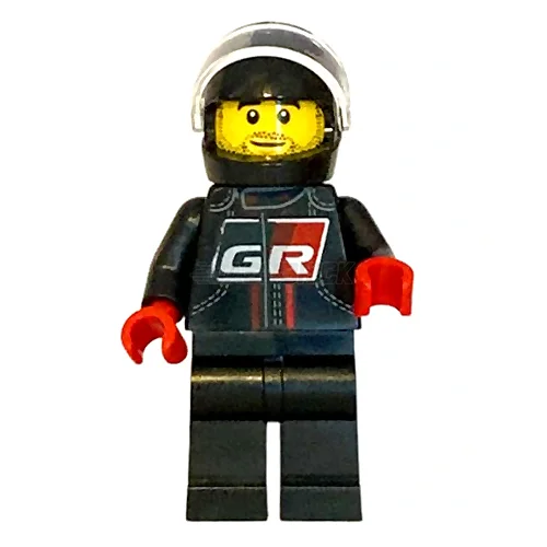 Time-honored LEGO traditionsLEGO Minifigure - Racer, Toyota GR Supra Driver [SPEED CHAMPIONS]