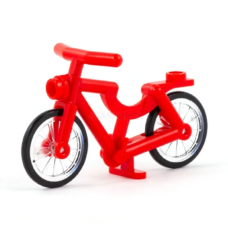 Offering a sense of nostalgia LEGOLEGO Minifigure Accessory - Bicycle, Riding Cycle/Bike, Red [4719c02]