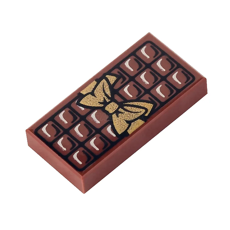 Promoting fine motor skills LEGO setsLEGO Minifigure Food - Chocolate Bar (1 x 2 Tile) [3069bpb440]