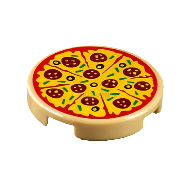 Adorable and charming LEGO charactersLEGO Minifigure Food - Pizza (Round 2x2 Tile) [14769pb160]