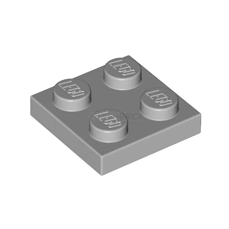 Imagination-sparking LEGO setsLEGO Plate, 2 x 2, Light Grey [3022] 4211397