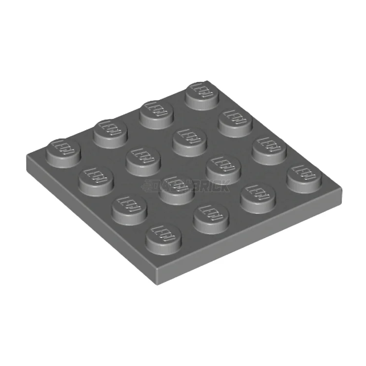 Gender-neutral LEGO toysLEGO Plate 4 x 4, Dark Grey [3031] 4243831