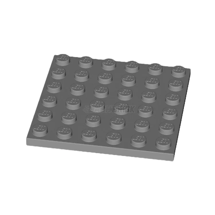 Encouraging hand-eye coordination LEGOLEGO Plate 6 x 6, Dark Grey [3958] 4211134