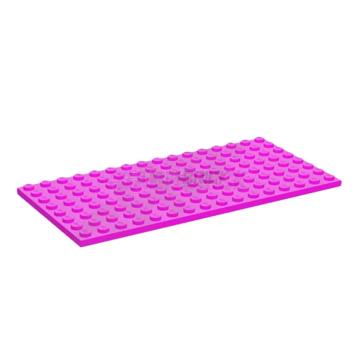 Offering interactive play LEGOLEGO Plate 8 x 16, Dark Pink [92438]