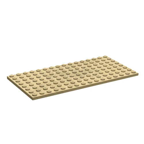 Finely detailed LEGO structuresLEGO Plate 8 x 16, Tan [92438] 4609726
