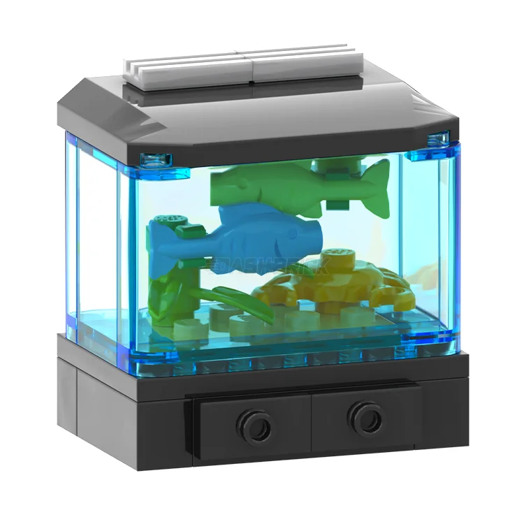 Reflecting diverse hobbies LEGO setsLEGO "Tropical Fish Tank, Large" - Fish with Crab [MiniMOC]