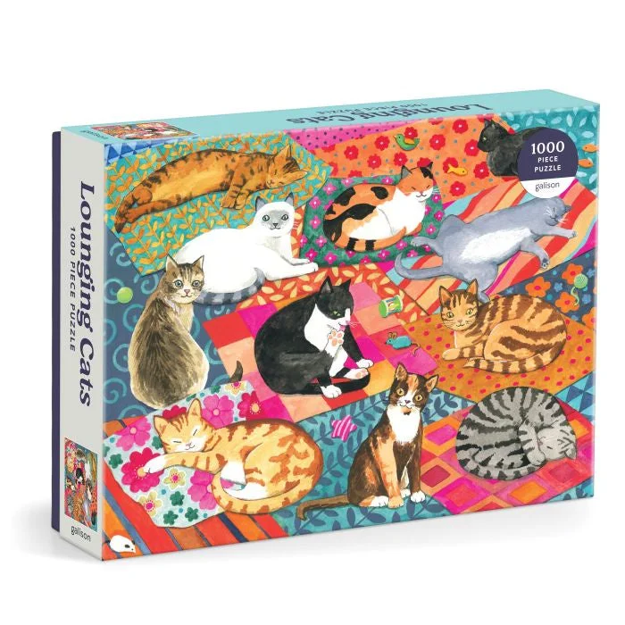 Intricate puzzles Lounging Cats Puzzle-1000pc
