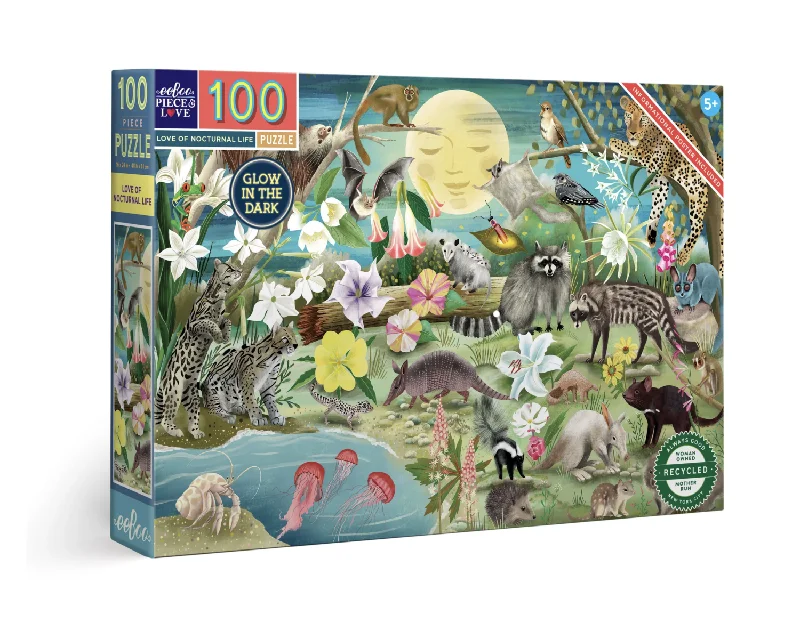 Thought-provoking puzzles Love of Nocturnal Life 100 Piece Puzzle