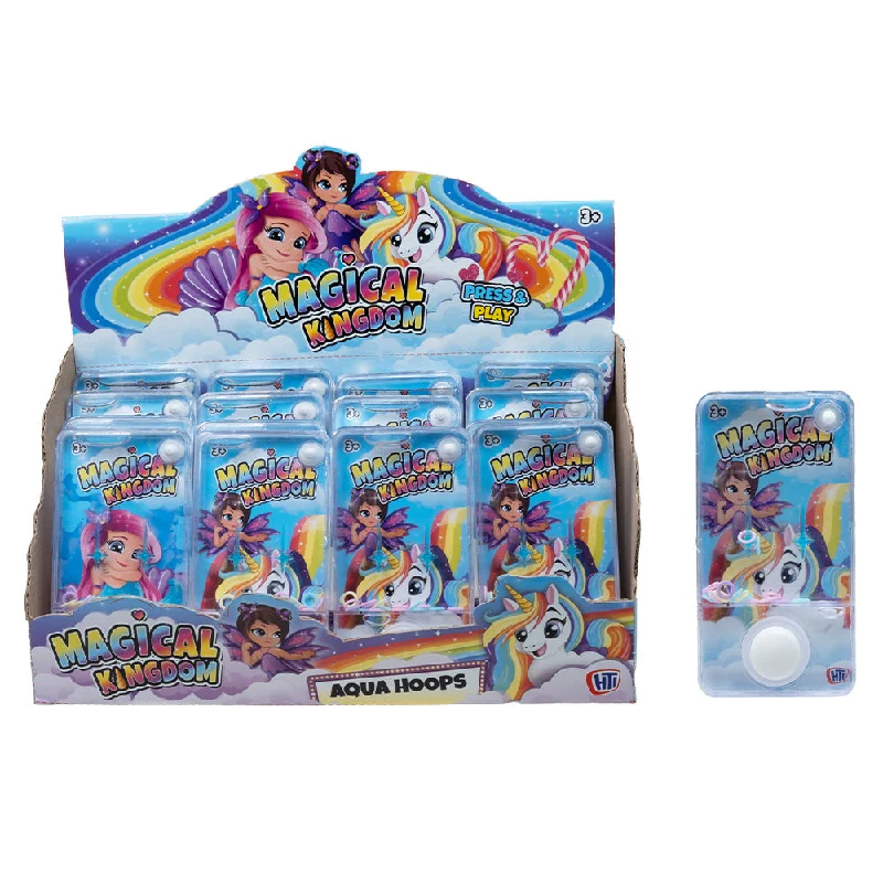 Relaxing games Magical Kingdom Aqua Hoops Mini Water Puzzle Game Toy