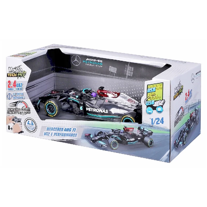 High-quality materials toys Maisto Mercedes-AMG F1 W12 E Performance 2.4Ghz Radio Controlled 1:24 Car High-quality materials toys Maisto Mercedes-AMG F1 W12 E Performance 2.4Ghz Radio Controlled 1:24 Car