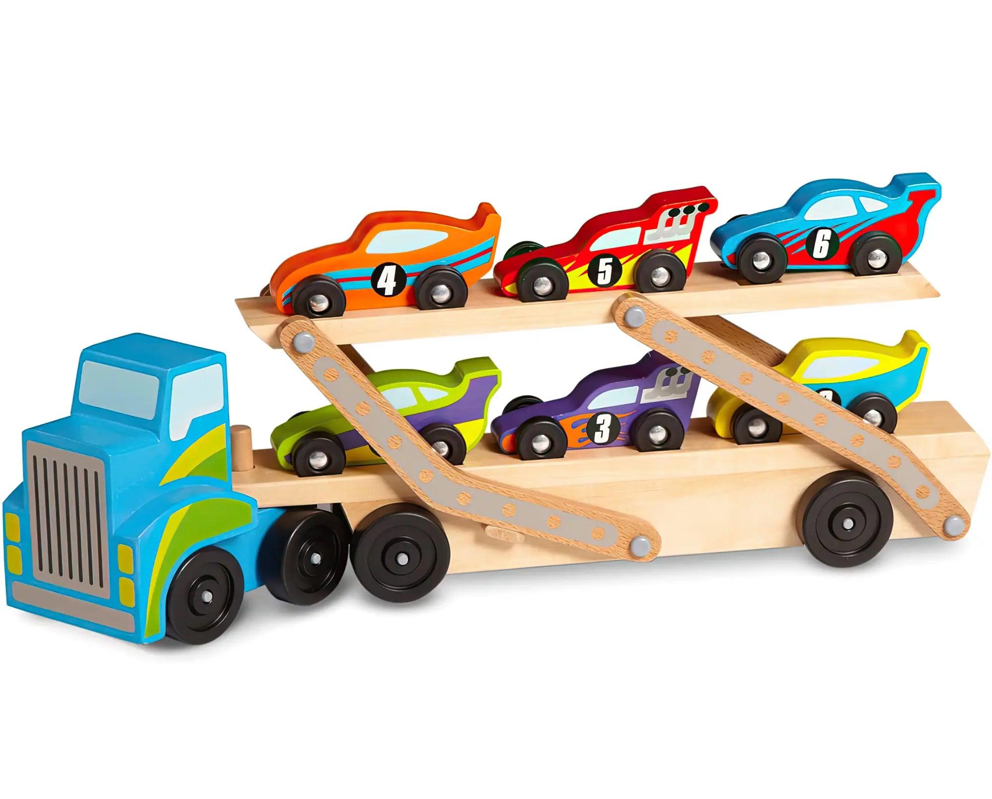 Durable toysMelissa & Doug 12759 Mega Race-Car Carrier