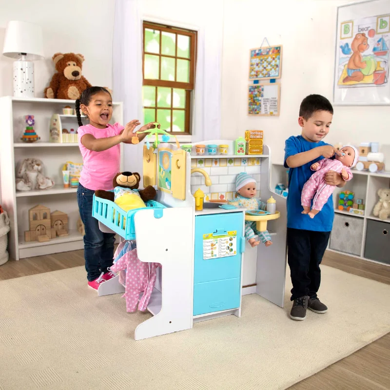 Intricate puzzles Mine to Love Baby Care Activity Center for Dolls - Kitchen, Nursery, Bathing-Changing