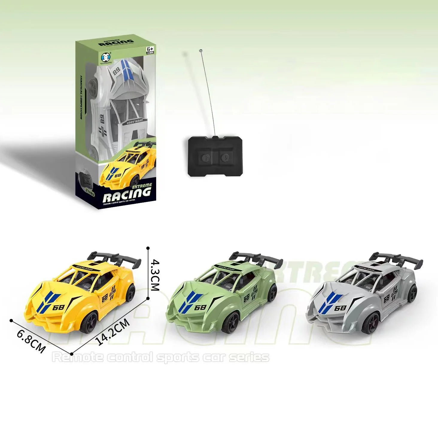 Playful toys Extreme Racing Mini 2-Channel RC Remote Controlled Sports Car - Assortment Playful toys Extreme Racing Mini 2-Channel RC Remote Controlled Sports Car - Assortment