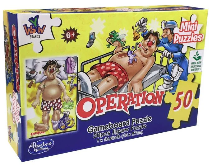 Casual games MINI PUZZLES HASBRO GAMING 50PC OPERATION