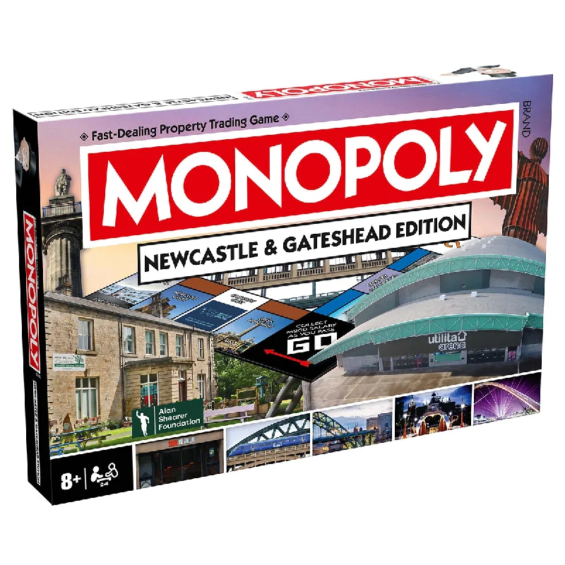 Strategic puzzles Monopoly Board Game Newcastle & Gateshead Edition