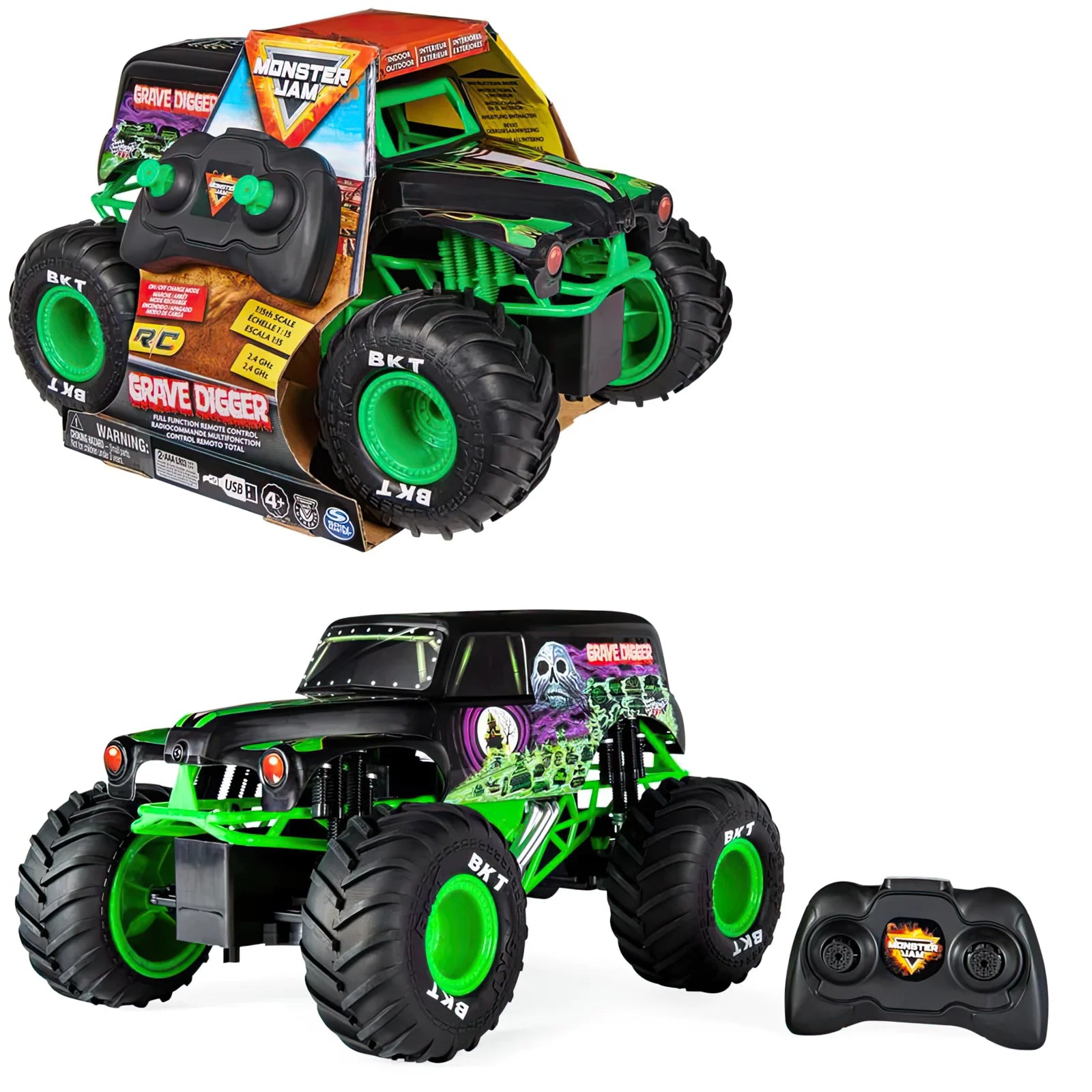 Realistic toy carsMonster Jam 1:15 Radio Control Grave Digger Remote Control Monster Truck Realistic toy carsMonster Jam 1:15 Radio Control Grave Digger Remote Control Monster Truck
