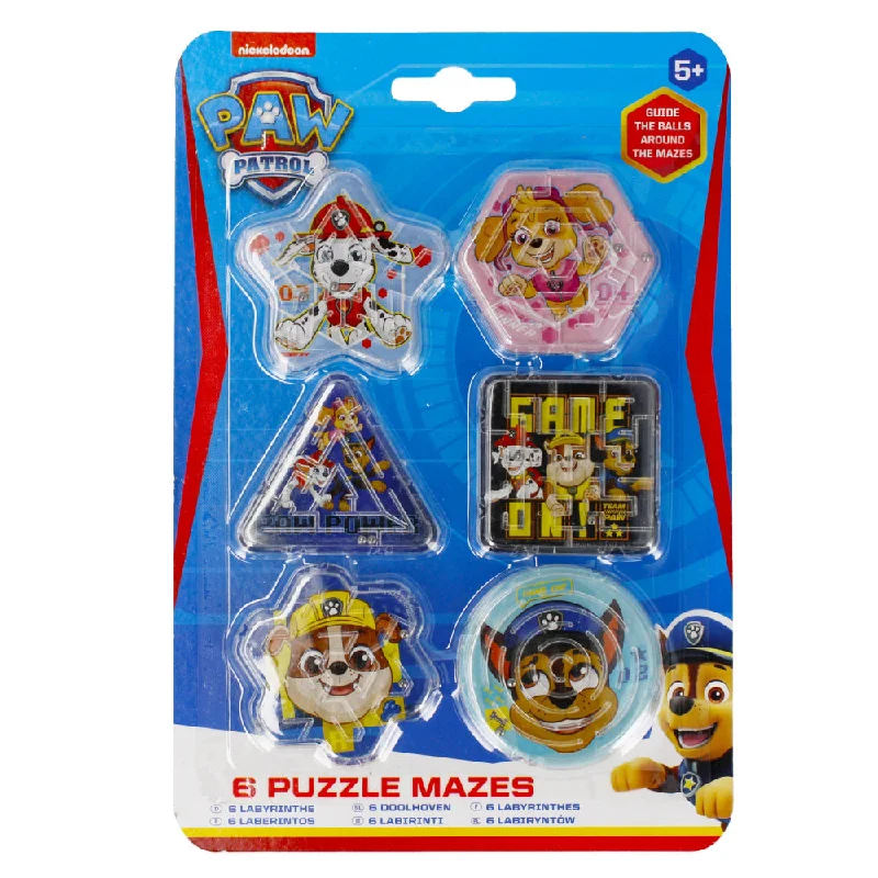 Logical puzzles Nickelodeon Paw Patrol Mini Maze Puzzle 6pk