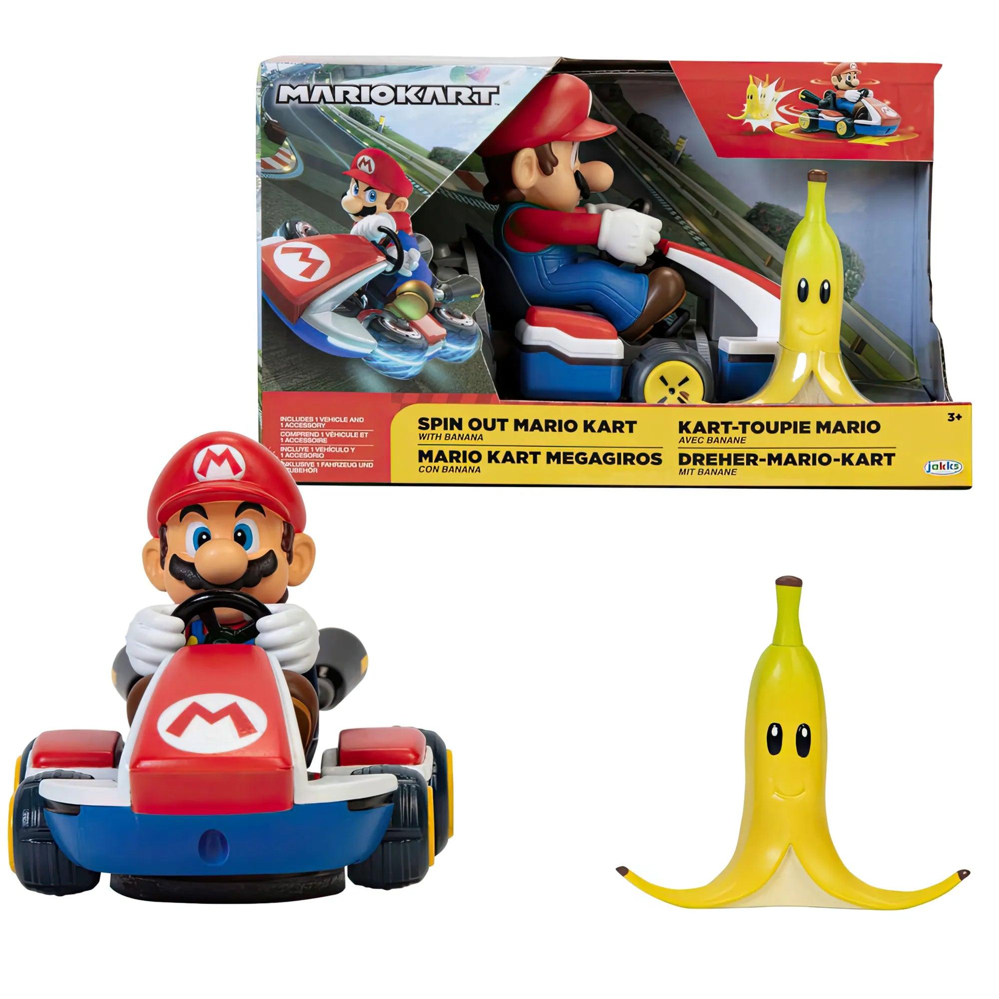 High-quality toy cars Nintendo Mario Kart Spin Out Car 6.5cm - Assortment