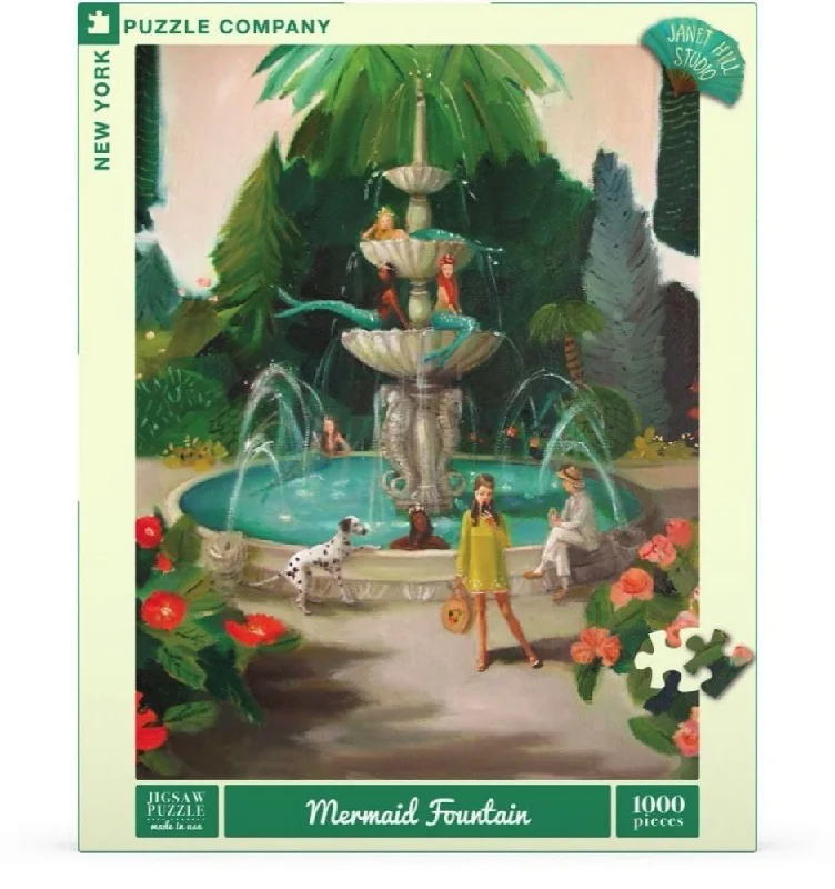 Fun gamesNYPC Janet Hill 1000Pc Puzzle – Mermaid Fountain