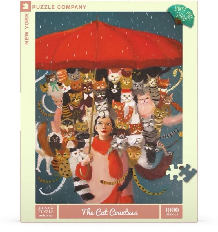 Strategic puzzles NYPC Janet Hill 1000Pc Puzzle – The Cat Countess