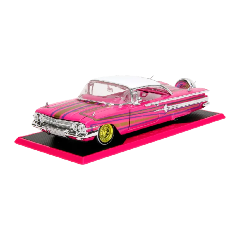Enthusiastic toysPink Slips - 1960 Chevy Impala Low Rider 1:24 Scale Diecast Vehicle Enthusiastic toysPink Slips - 1960 Chevy Impala Low Rider 1:24 Scale Diecast Vehicle