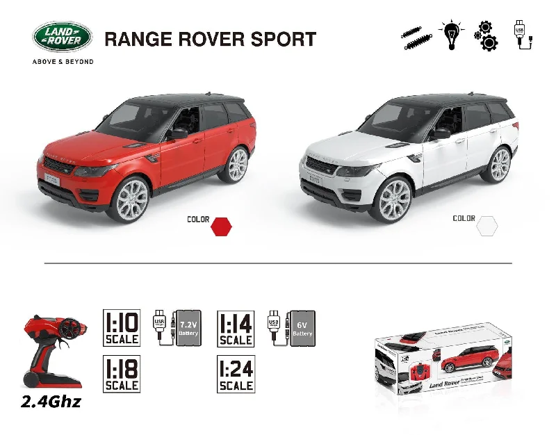 Durable toysRange Rover Sport Remote Control Car with Lights 1:14 Scale - Assortment Durable toysRange Rover Sport Remote Control Car with Lights 1:14 Scale - Assortment