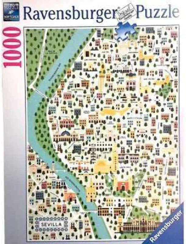 Time-consuming puzzles Ravensburger Puzzle | 1000pc | Map of Seville
