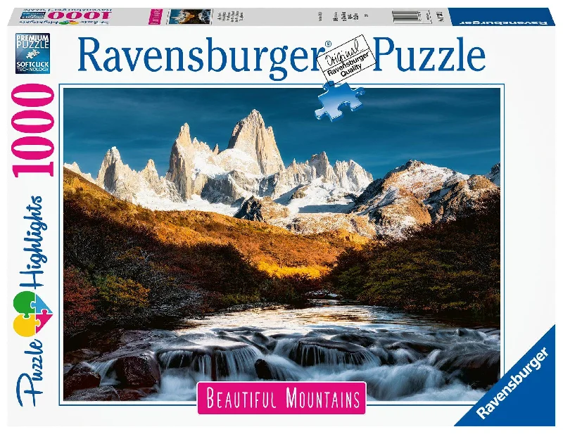 Entertaining games Ravensburger Puzzle | 1000pc | Mount Fitz Roy Patagonia