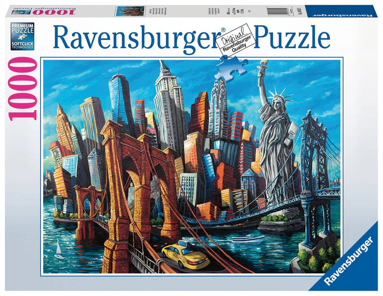 Thought-provoking puzzles Ravensburger Puzzle | 1000pc | Welcome to New York