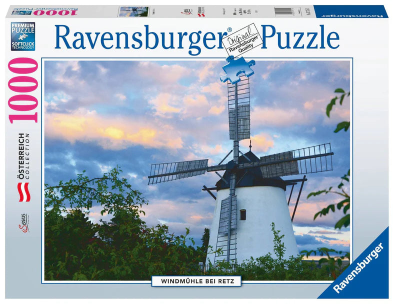 Addictive games Ravensburger Puzzle | 1000pc | Windmill near Retz