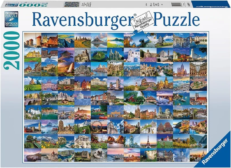 Strategic puzzles Ravensburger Puzzle | 2000pc | 99 Places in Europe