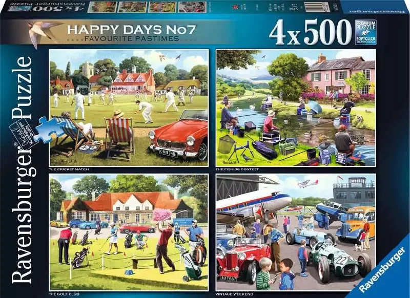 Challenging puzzles Ravensburger Puzzle | 4x500pc | Favourite Pastimes