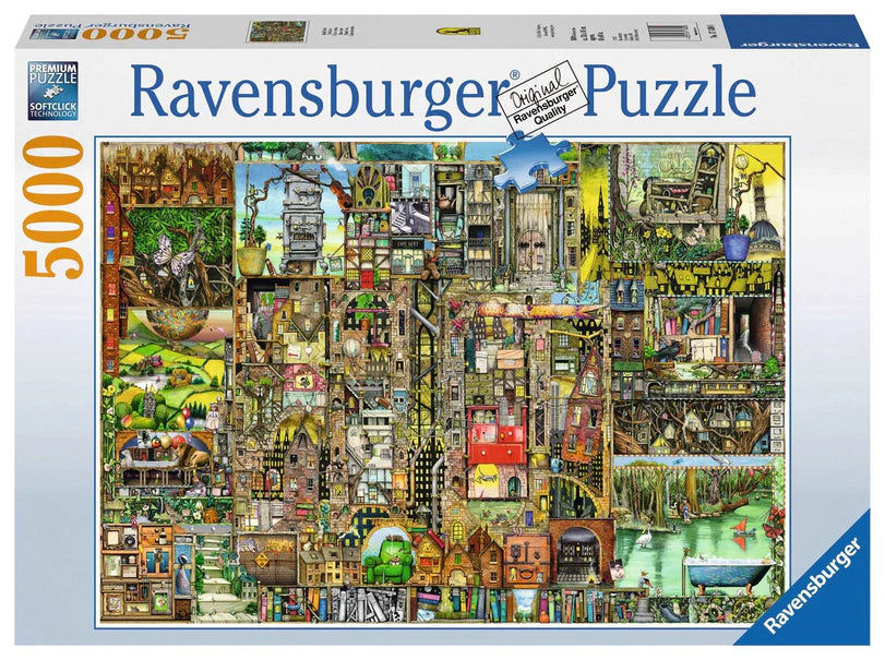 Entertaining games Ravensburger Puzzle | 5000pc | Colin Thompson Bizarre Town