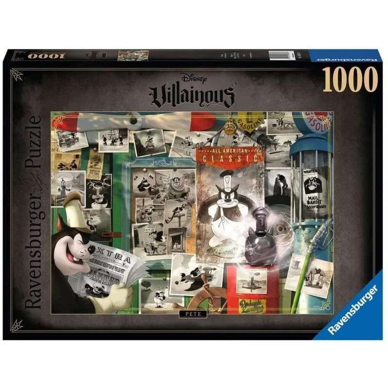 Logical puzzles RAVENSBURGER  VILLAINOUS PETE 1000PC PUZZLE