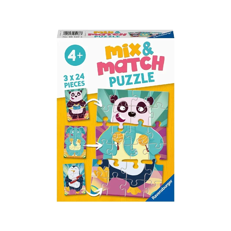 Addictive games RAVENSBURGER MIX-UP MONSTERS 3x24PC PUZZLE