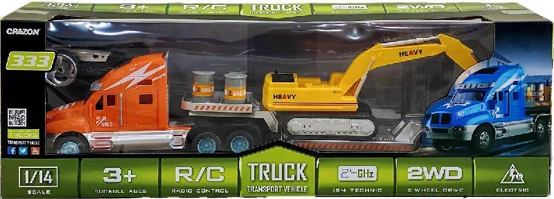 Realistic toy carsRemote Controlled RC Tractor Container Truck