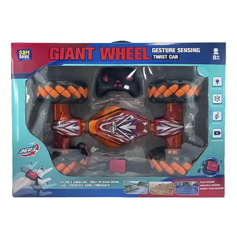 Playful toys Sam Toys Giant Wheel Gesture Sensing Twist RC Monster Car