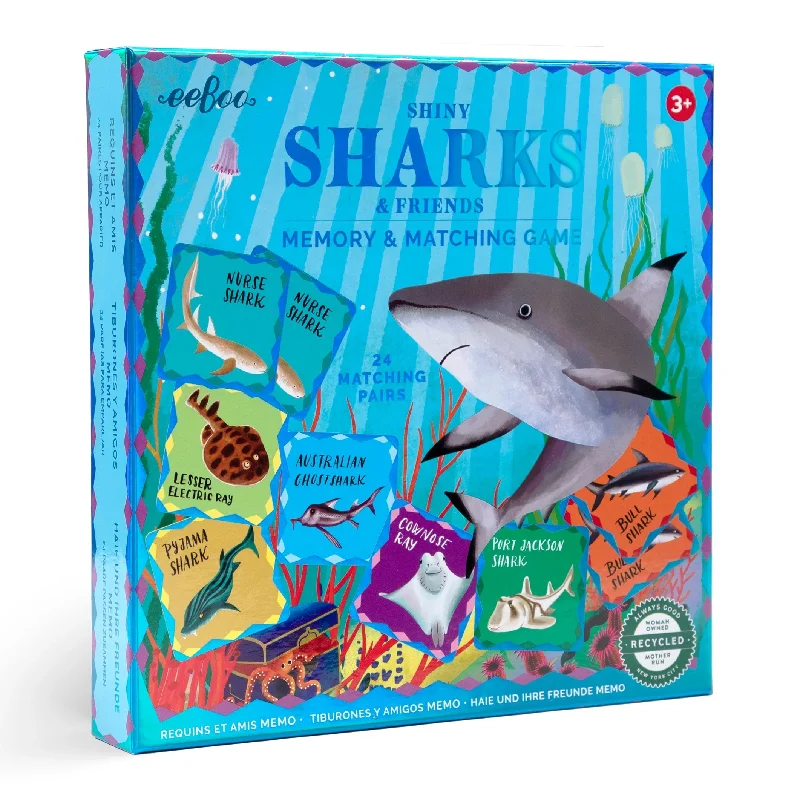 Fast-paced games Sharks Memory Match Game