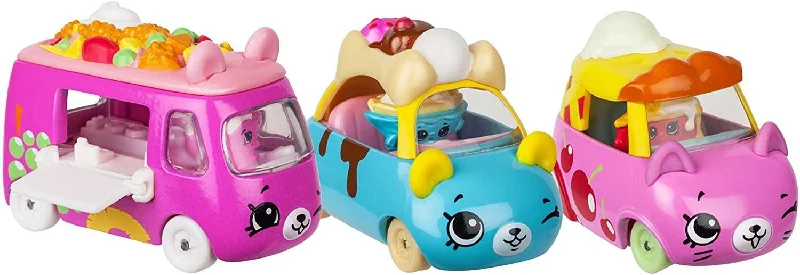 Realistic toy carsShopkins 56740 Cutie Car S2 3 Pack-Asst