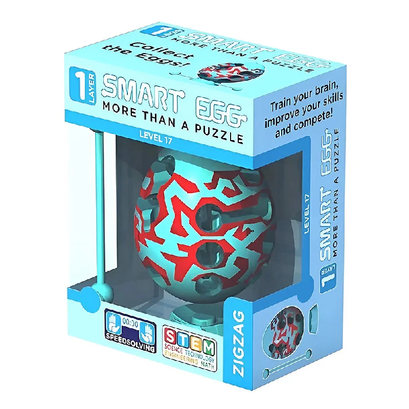 Engaging puzzlesSmart Egg 3D Maze Brain Teaser STEM Puzzle - Zigzag