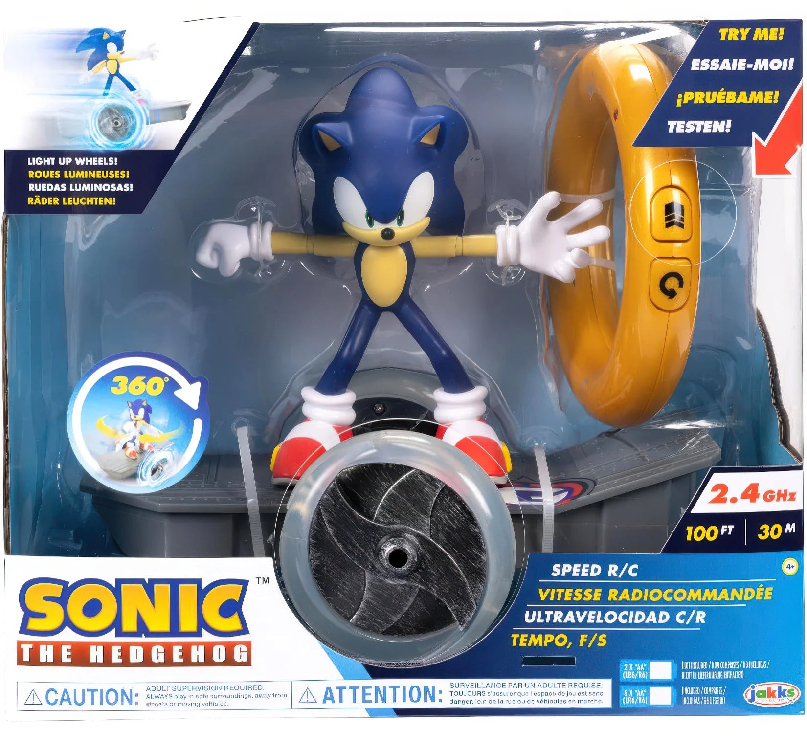 High-quality materials toys Sonic the Hedgehog Speed R/C Skateboard
