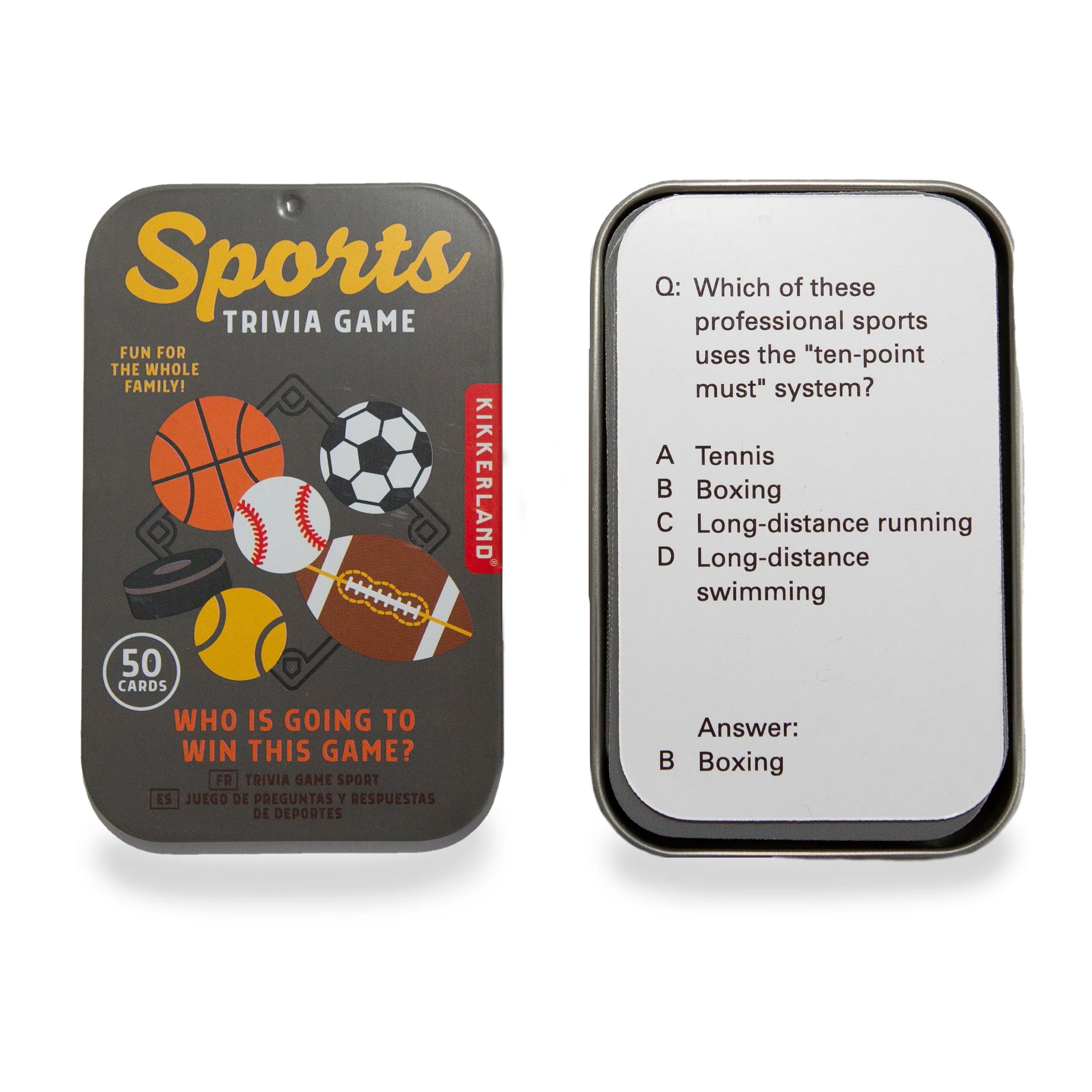 Fun gamesSports Trivia Game Tin
