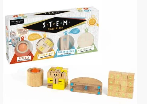 Age-appropriate puzzles STEM PUZZLE WOOD SET
