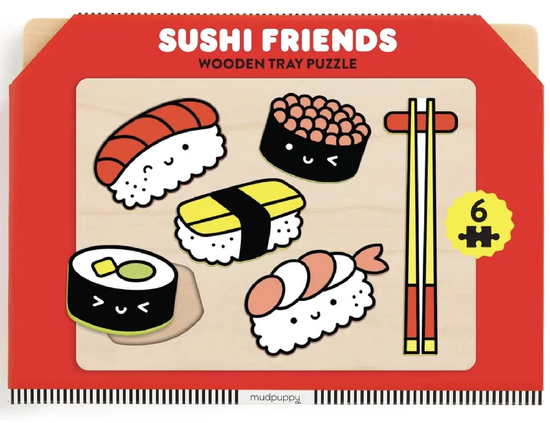 Exciting gamesSushi Friends Wooden Puzzle