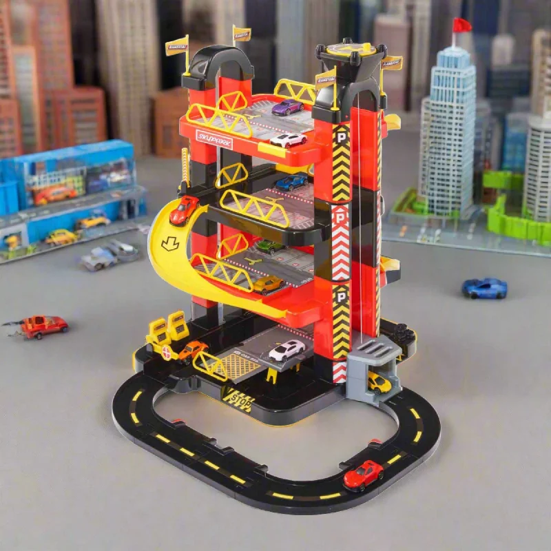 Enthusiastic toysTeamsterz Metro City 4 Level Tower Garage - Includes 5 Die Cast Cars Enthusiastic toysTeamsterz Metro City 4 Level Tower Garage - Includes 5 Die Cast Cars