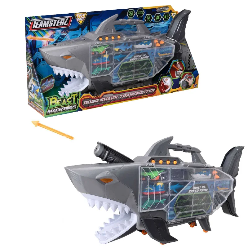 Enthusiastic toysTeamsterz Beast Machines Robo Shark Transporter