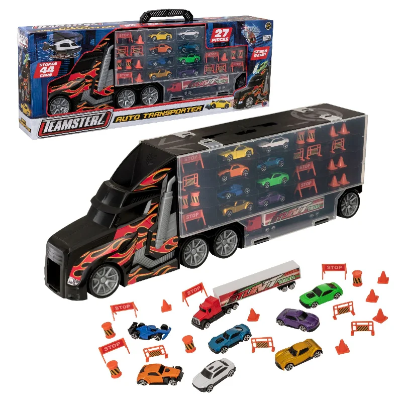 High-quality toy cars Teamsterz Large Auto Transporter Launcher Truck